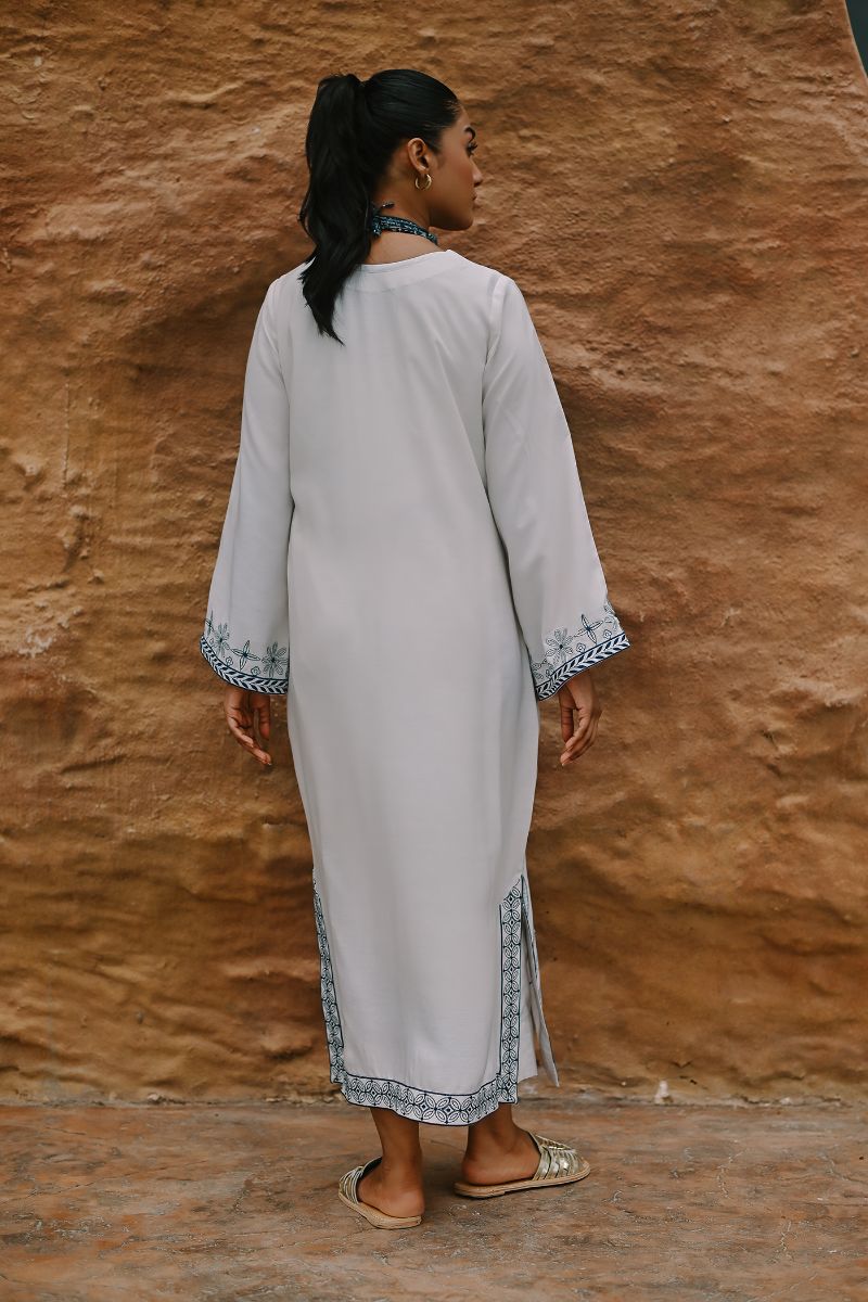 Gul E Noor - Palm Breeze - Off White - Bamberg Cotton - 2 Piece