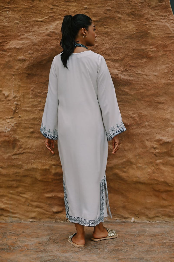 Gul E Noor - Palm Breeze - Off White - Bamberg Cotton - 2 Piece