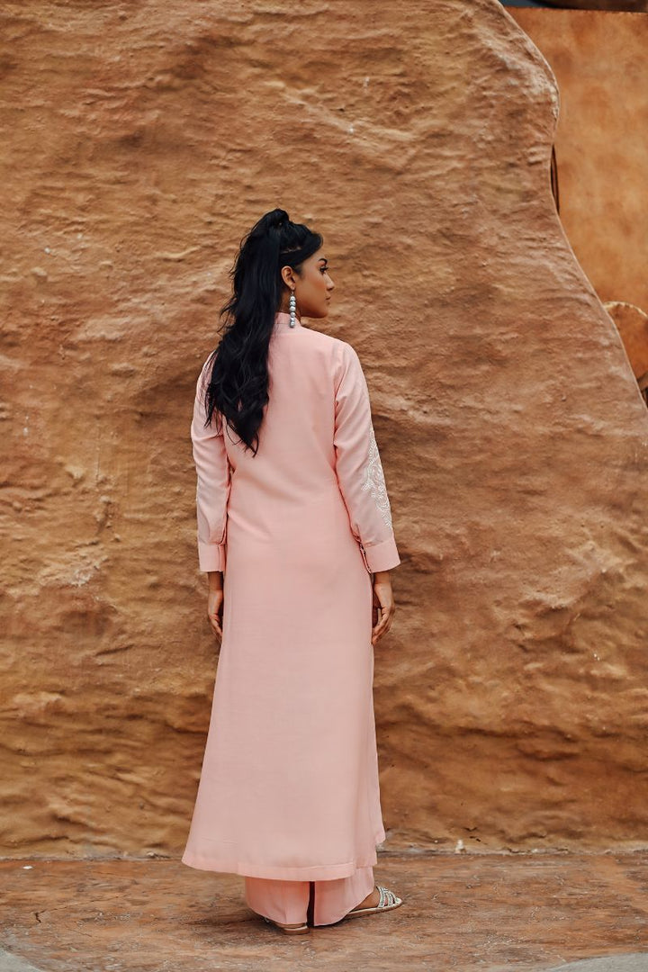 Gul E Noor - Dusty Coral - Peach - Bamberg Cotton - 2 Piece