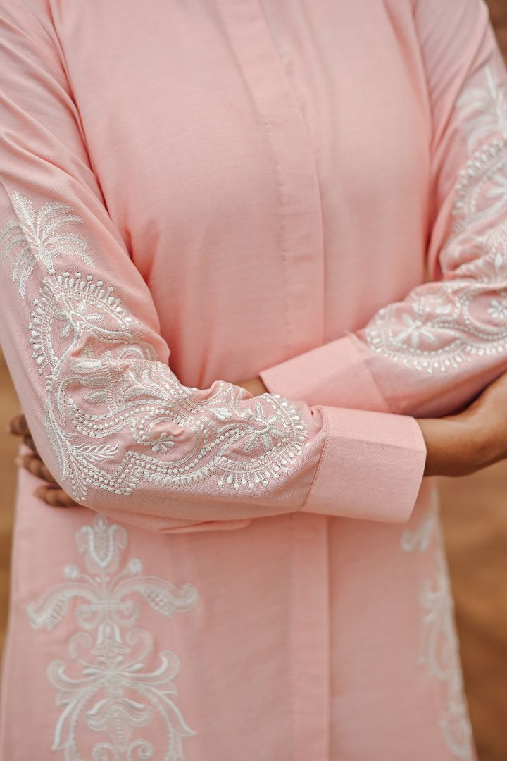 Gul E Noor - Dusty Coral - Peach - Bamberg Cotton - 2 Piece