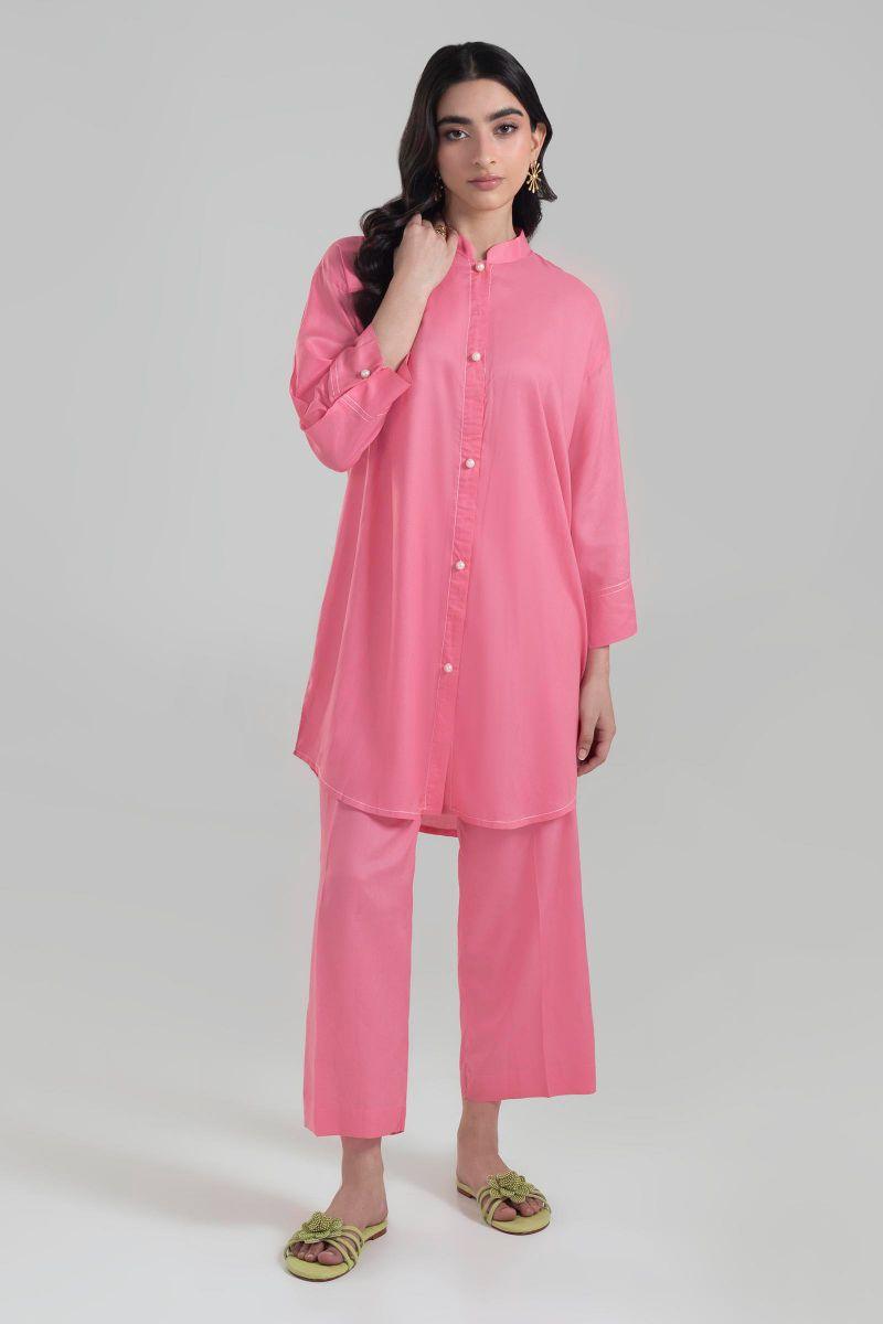 Sana Safinaz - Ss24Bsd136P2T - Linen - Pink