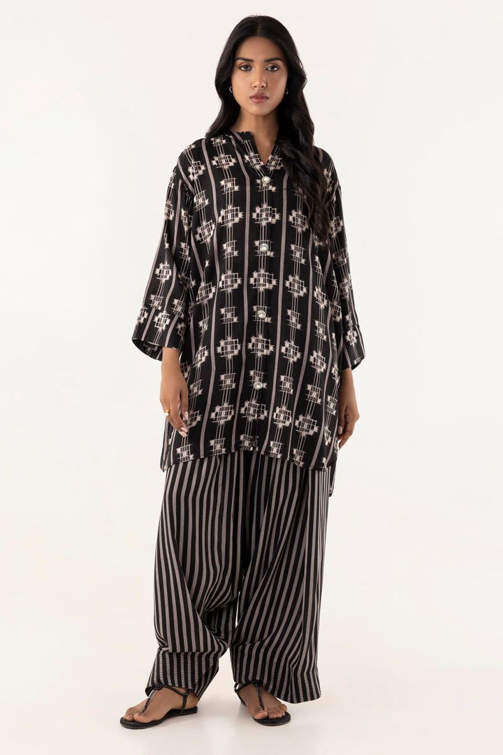 Sana Safinaz - Ss25Bsp339P2T - Black - Linen - 2 Piece