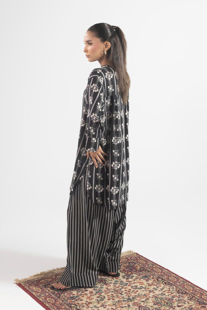 Sana Safinaz - Ss25Bsp339P2T - Black - Linen - 2 Piece