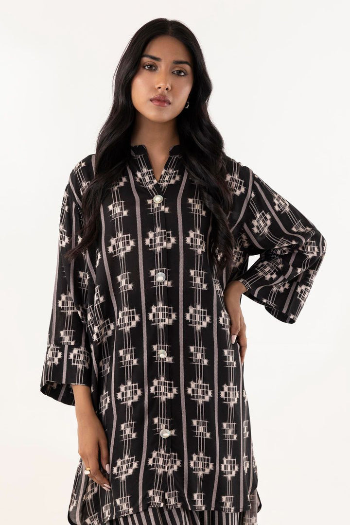 Sana Safinaz - Ss25Bsp339P2T - Black - Linen - 2 Piece