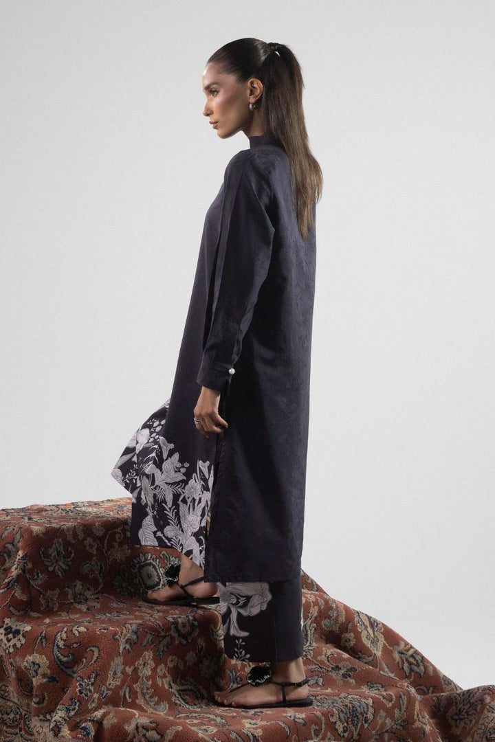 Sana Safinaz - Ss25Bsp349P2T - Black - Viscose Jacqaurd - 2 Piece