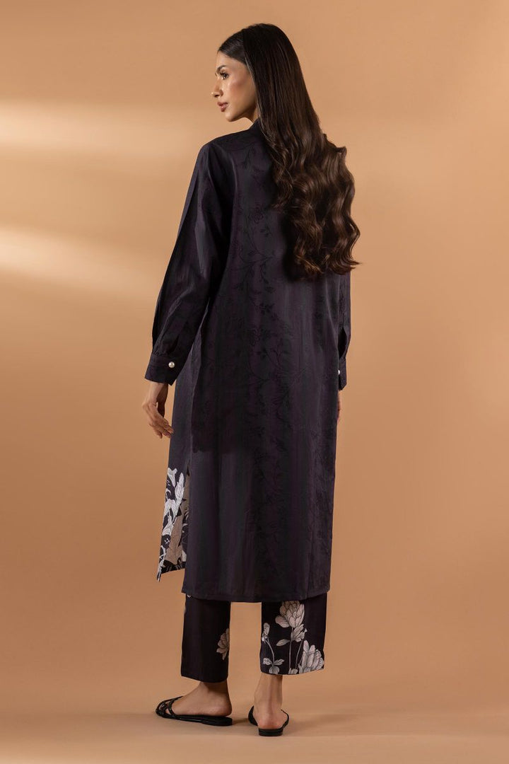 Sana Safinaz - Ss25Bsp349P2T - Black - Viscose Jacqaurd - 2 Piece