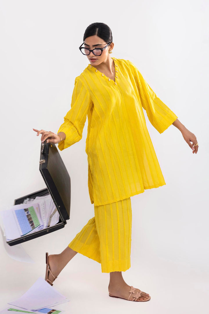 Sana Safinaz - Dyed Brochia Suit For Women - 2 Piece