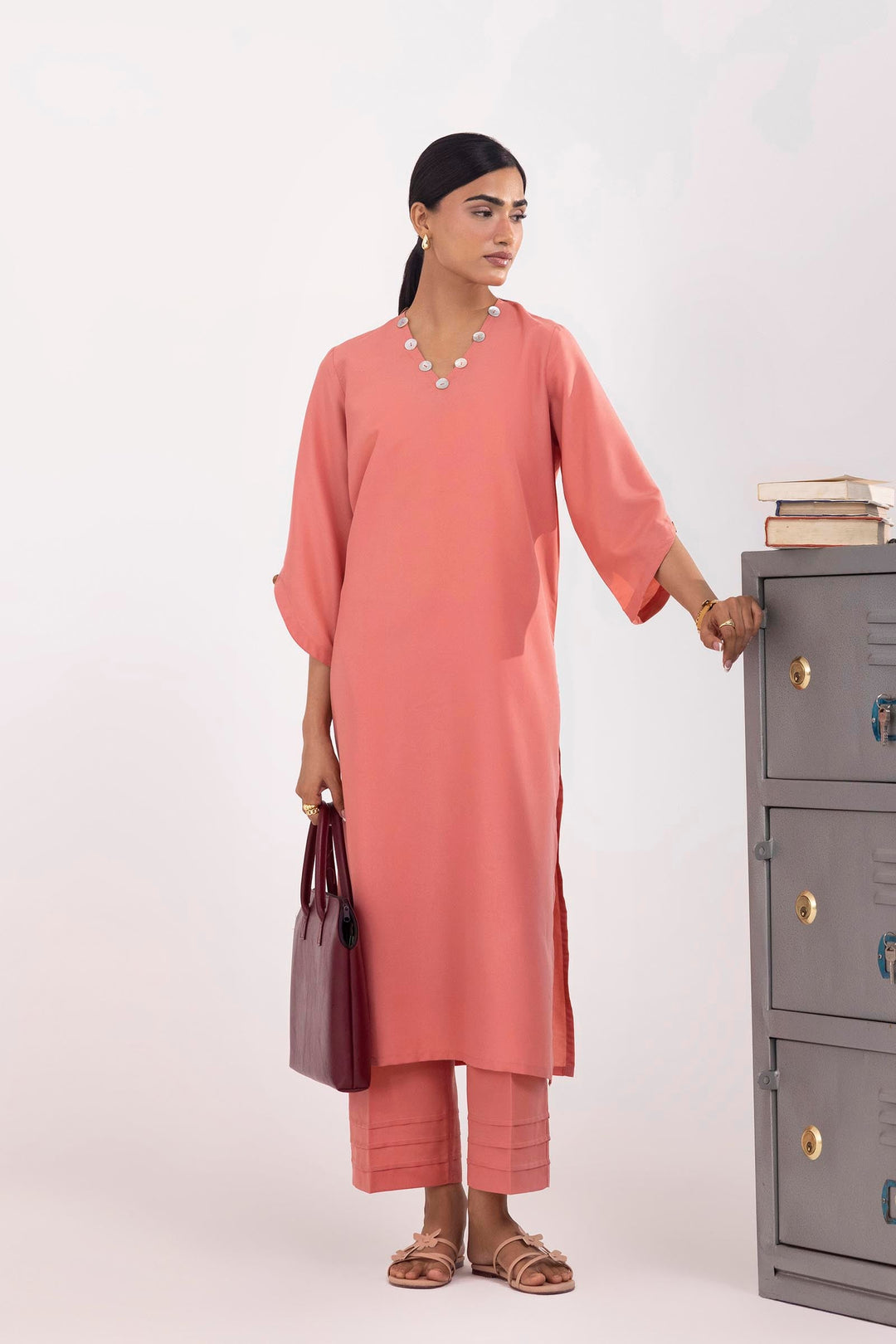 Sana Safinaz - Linen Suit For Women - 2 Piece