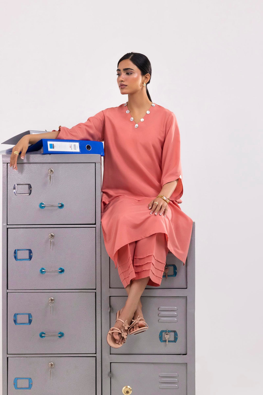 Sana Safinaz - Linen Suit For Women - 2 Piece