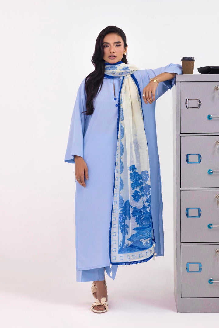 Sana Safinaz - Linen Suit For Women - 2 Piece