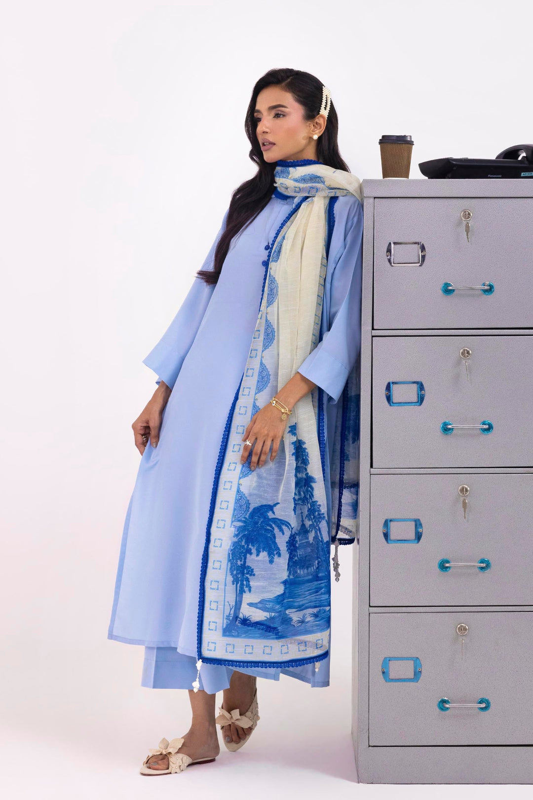 Sana Safinaz - Linen Suit For Women - 2 Piece