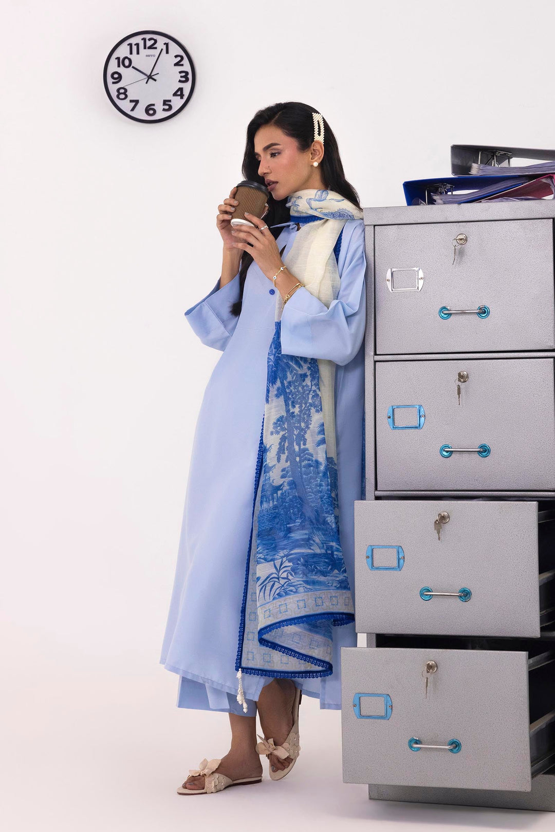 Sana Safinaz - Linen Suit For Women - 2 Piece