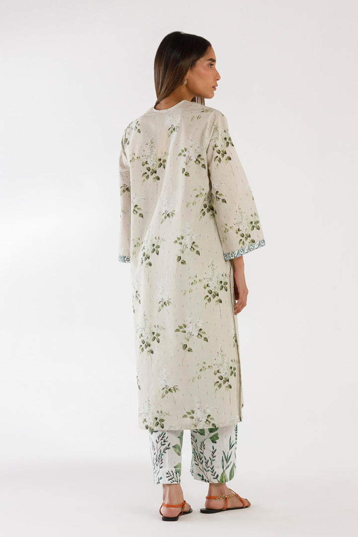 Sana Safinaz - Printed Textured Suit For Women - 2 Piece