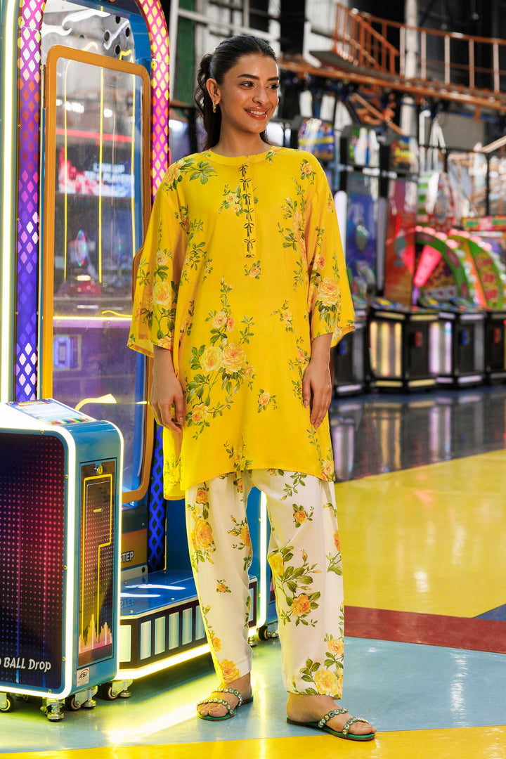 Sana Safinaz - Linen Stitch Printed Suit For Women - 2 Piece - Studio by TCS