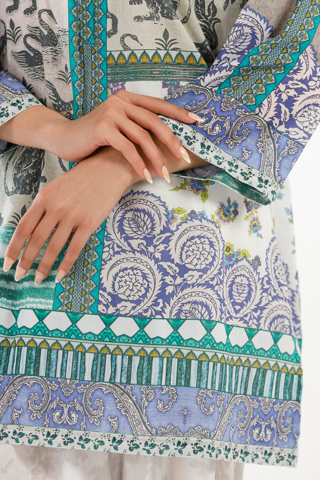 Sana Safinaz - Printed Lawn Suit For Women - 2 Piece