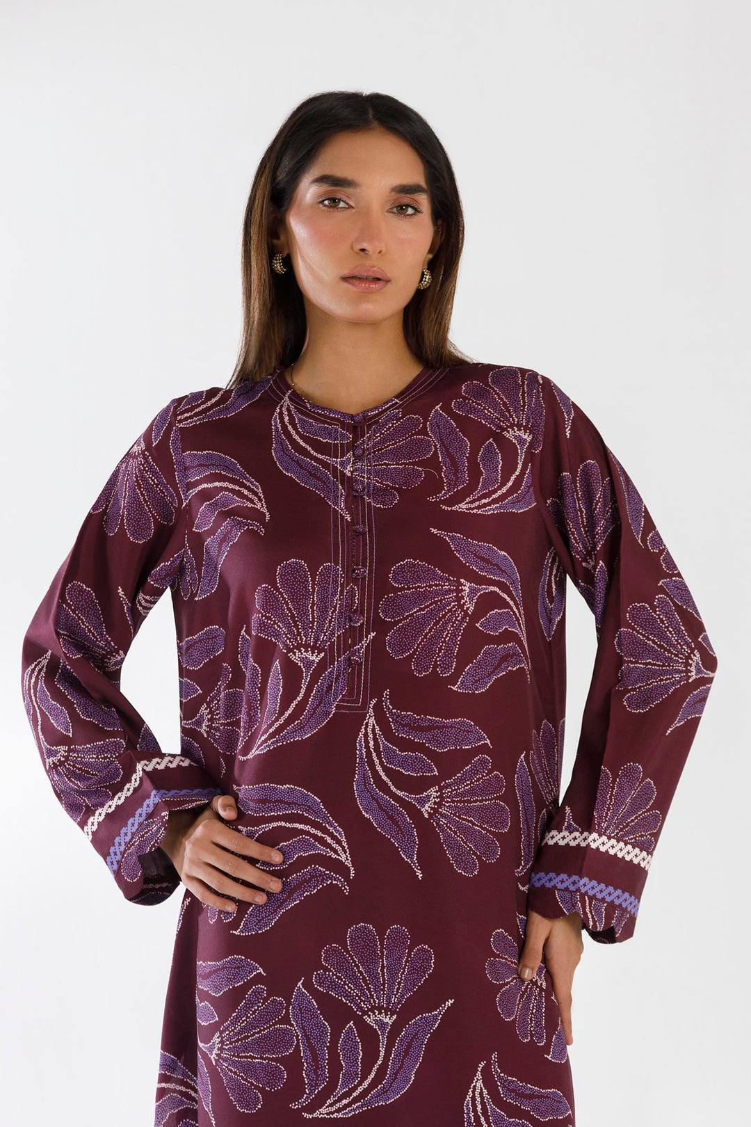Sana Safinaz - Viscose Stitch Printed Suit For Women - 2 Piece