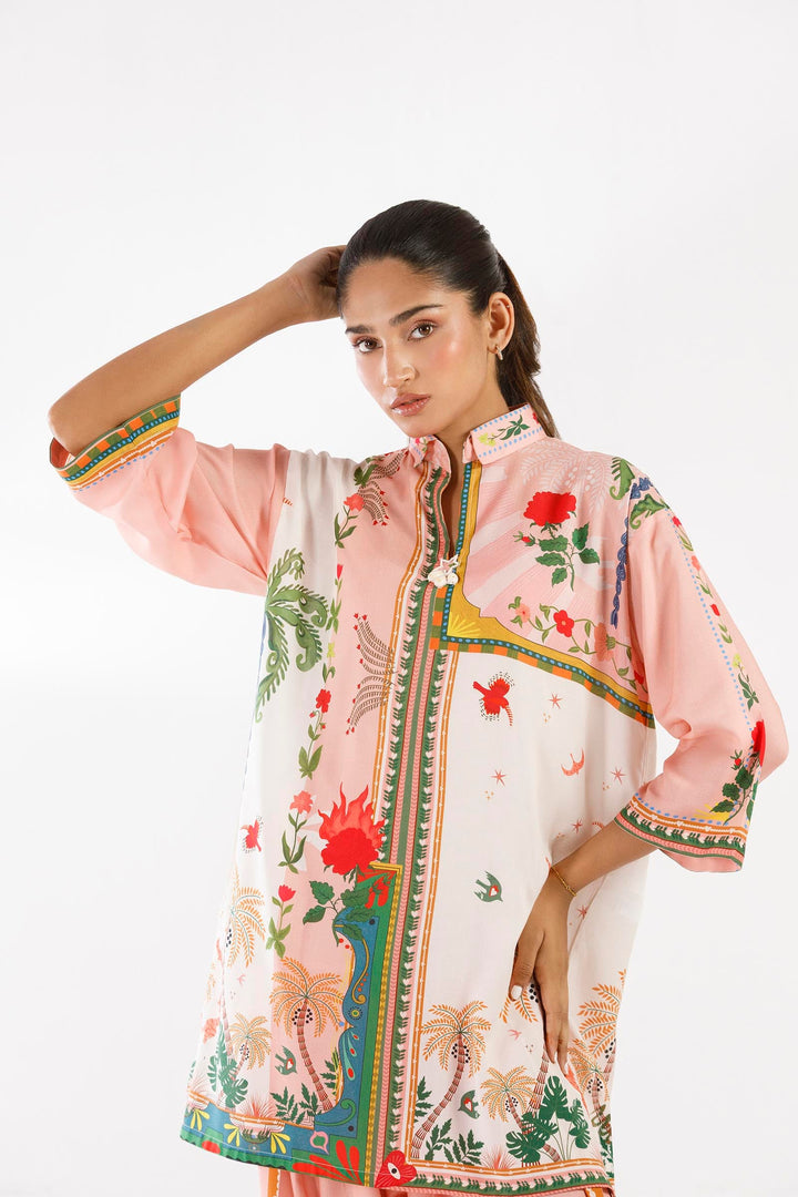 Sana Safinaz - Printed Lawn Suit For Women - 2 Piece