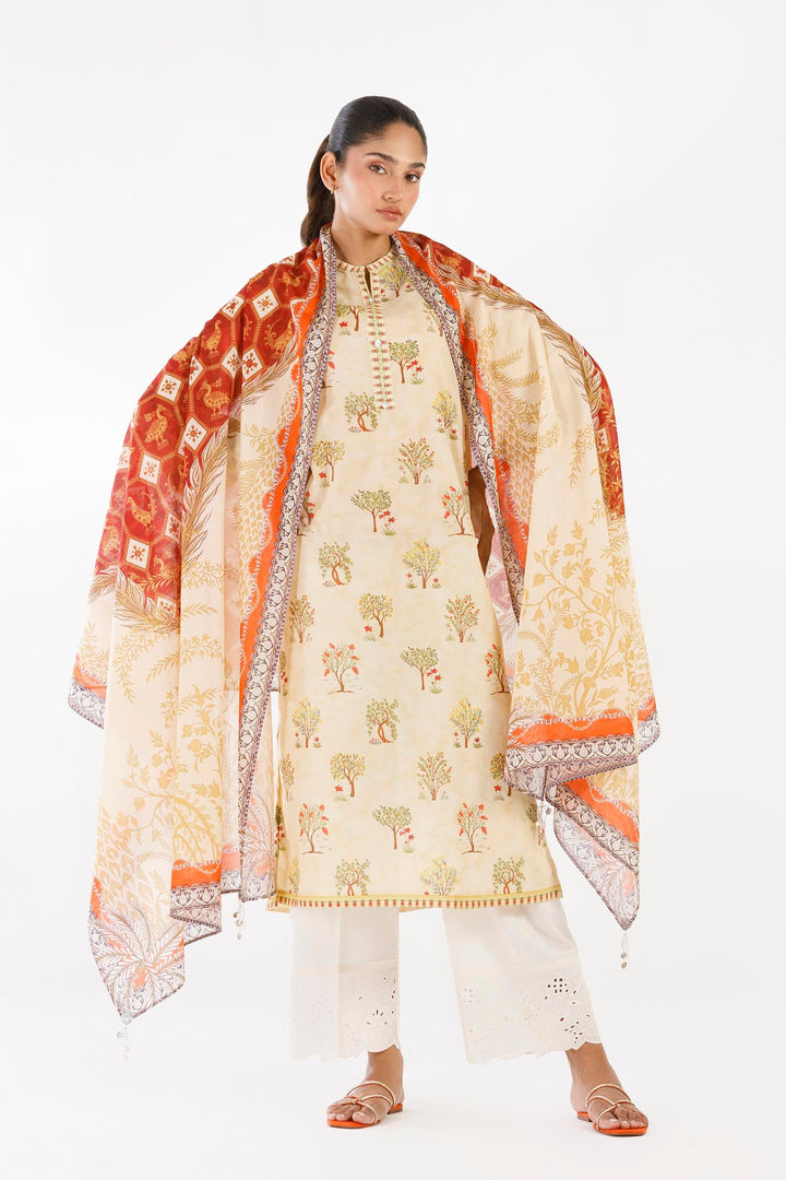 Sana Safinaz - Printed Lawn Suit For Women - 2 Piece