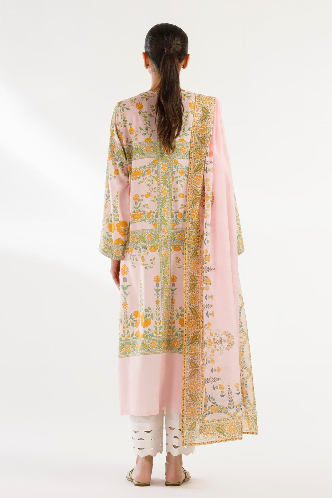 Sana Safinaz - Printed Dobby Suit For Women - 2 Piece