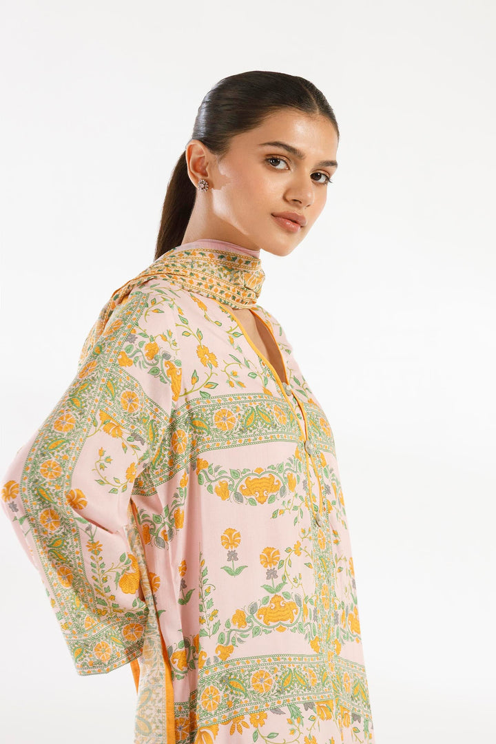 Sana Safinaz - Printed Dobby Suit For Women - 2 Piece