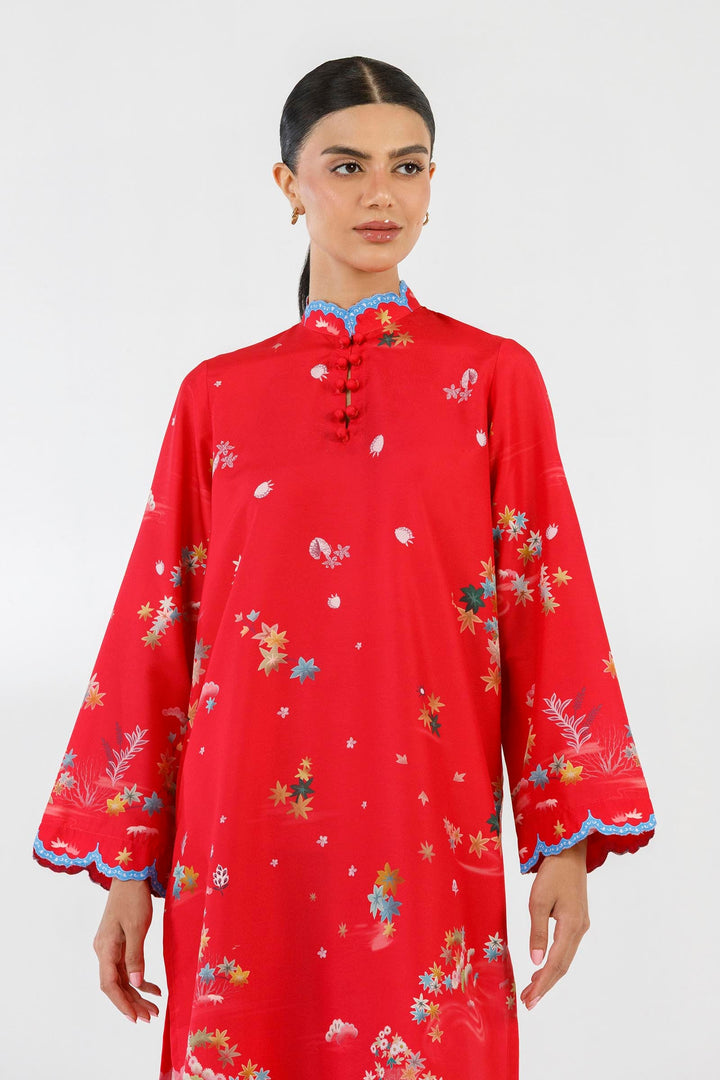 Sana Safinaz - Printed Dobby Suit For Women - 2 Piece