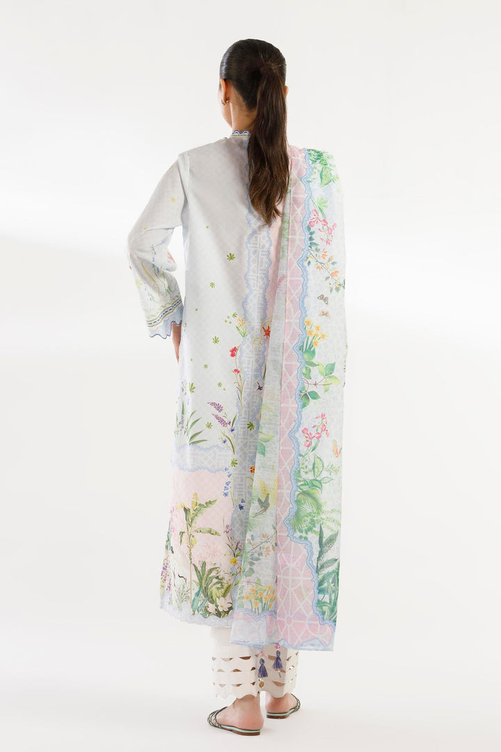 Sana Safinaz - Printed Lawn Suit For Women - 2 Piece