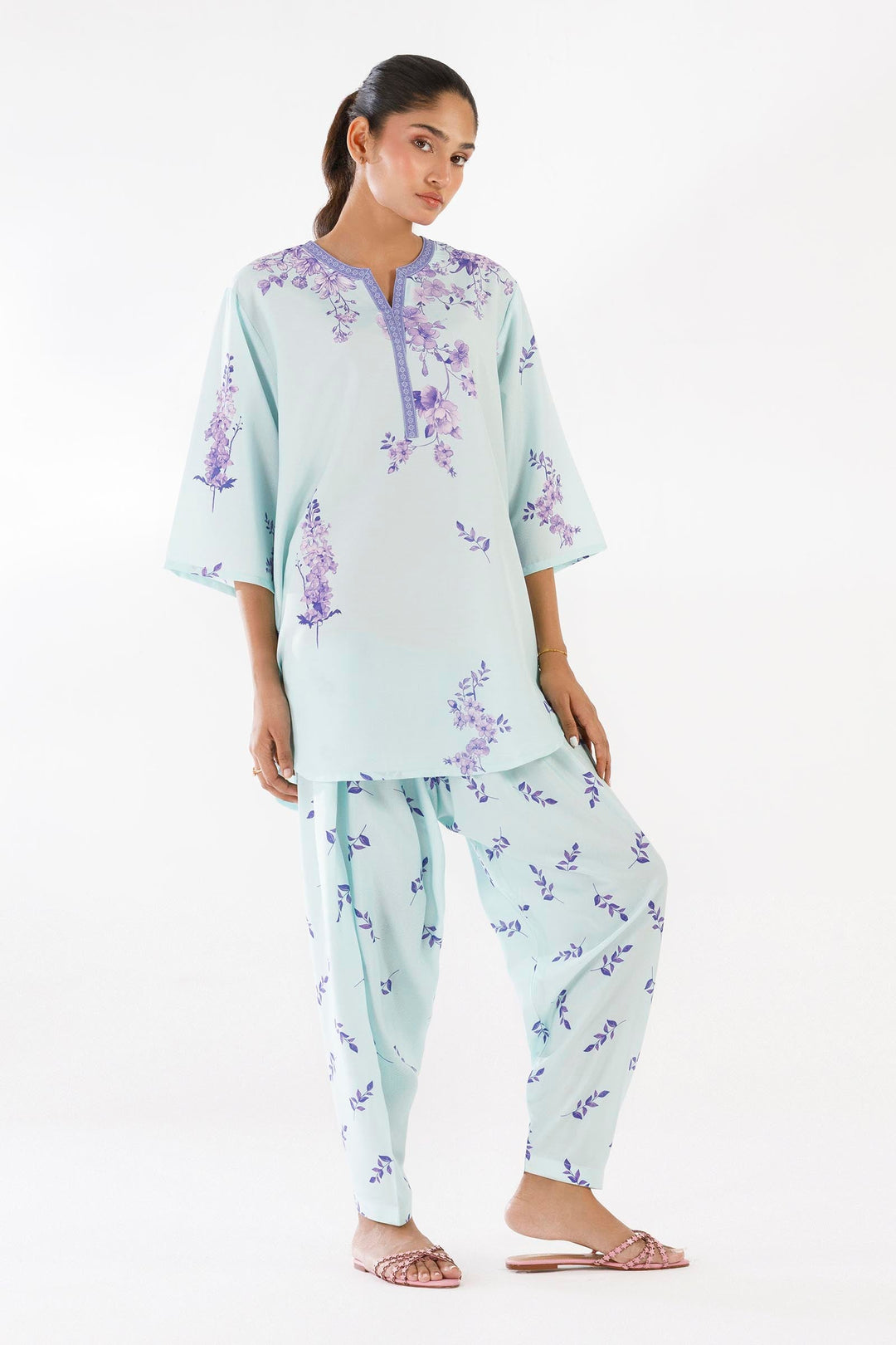 Sana Safinaz - Printed Viscose Suit For Women - 2 Piece