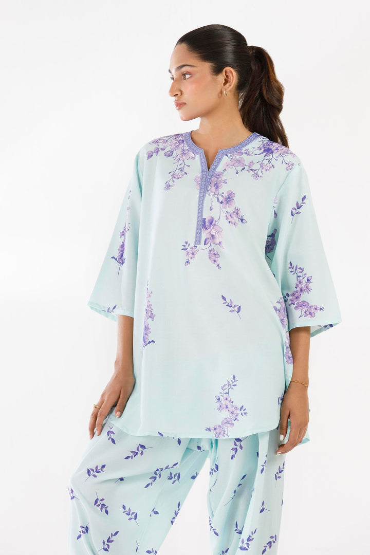 Sana Safinaz - Printed Viscose Suit For Women - 2 Piece