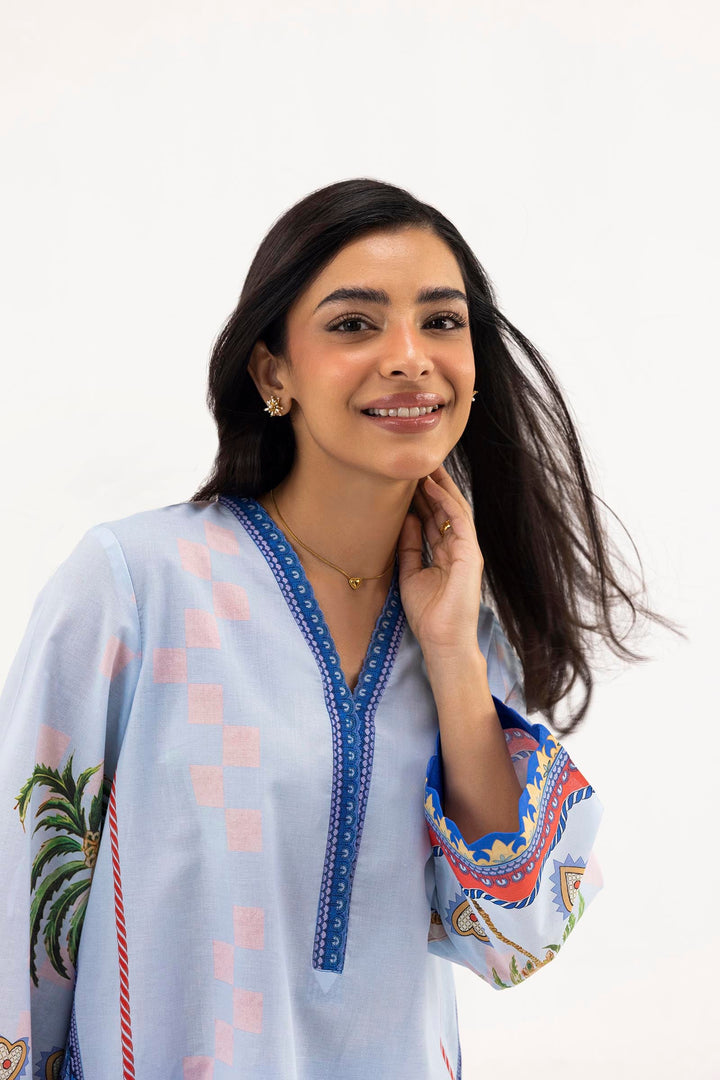 Sana Safinaz - Printed Lawn Suit For Women - 2 Piece