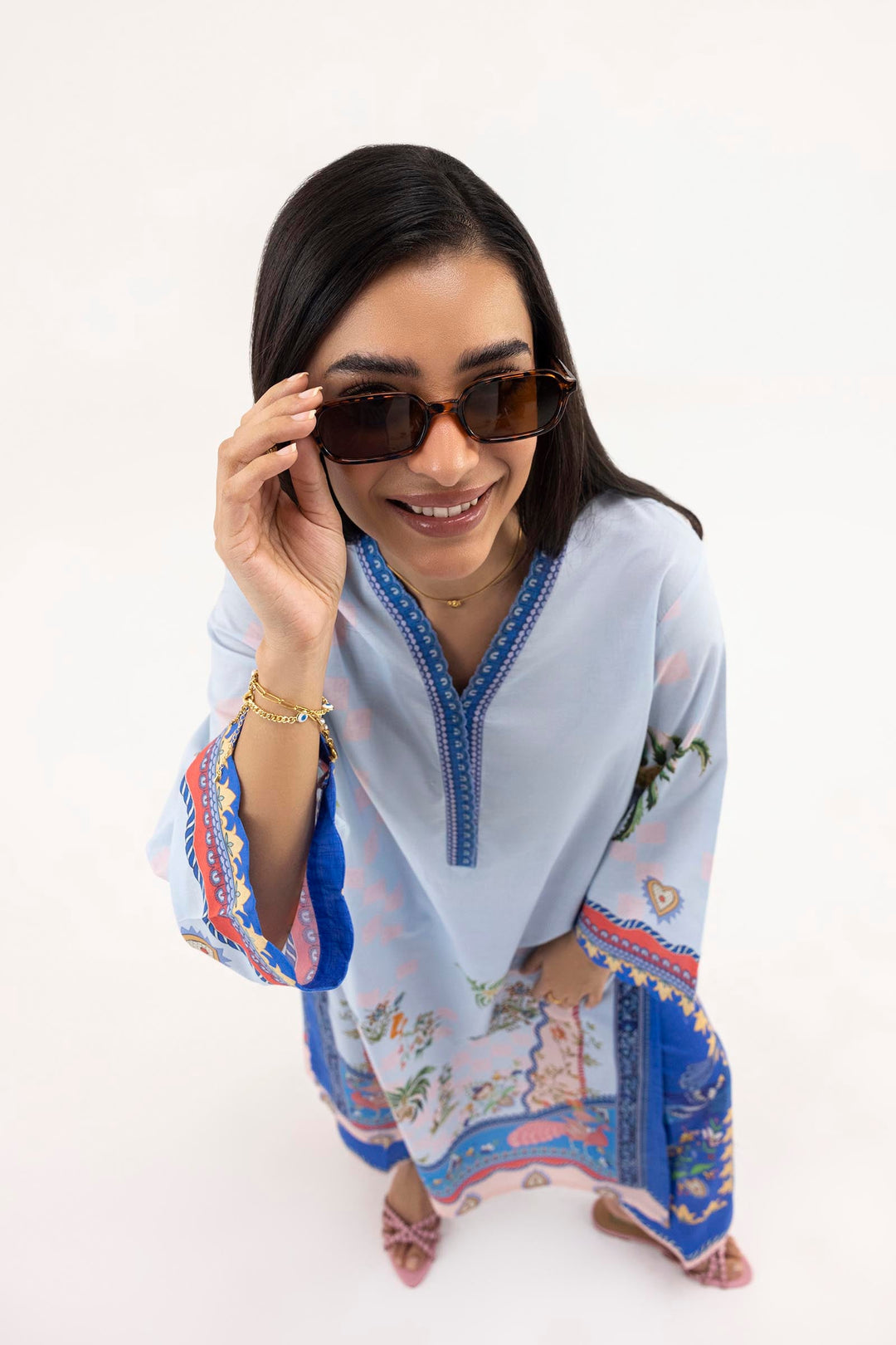 Sana Safinaz - Printed Lawn Suit For Women - 2 Piece