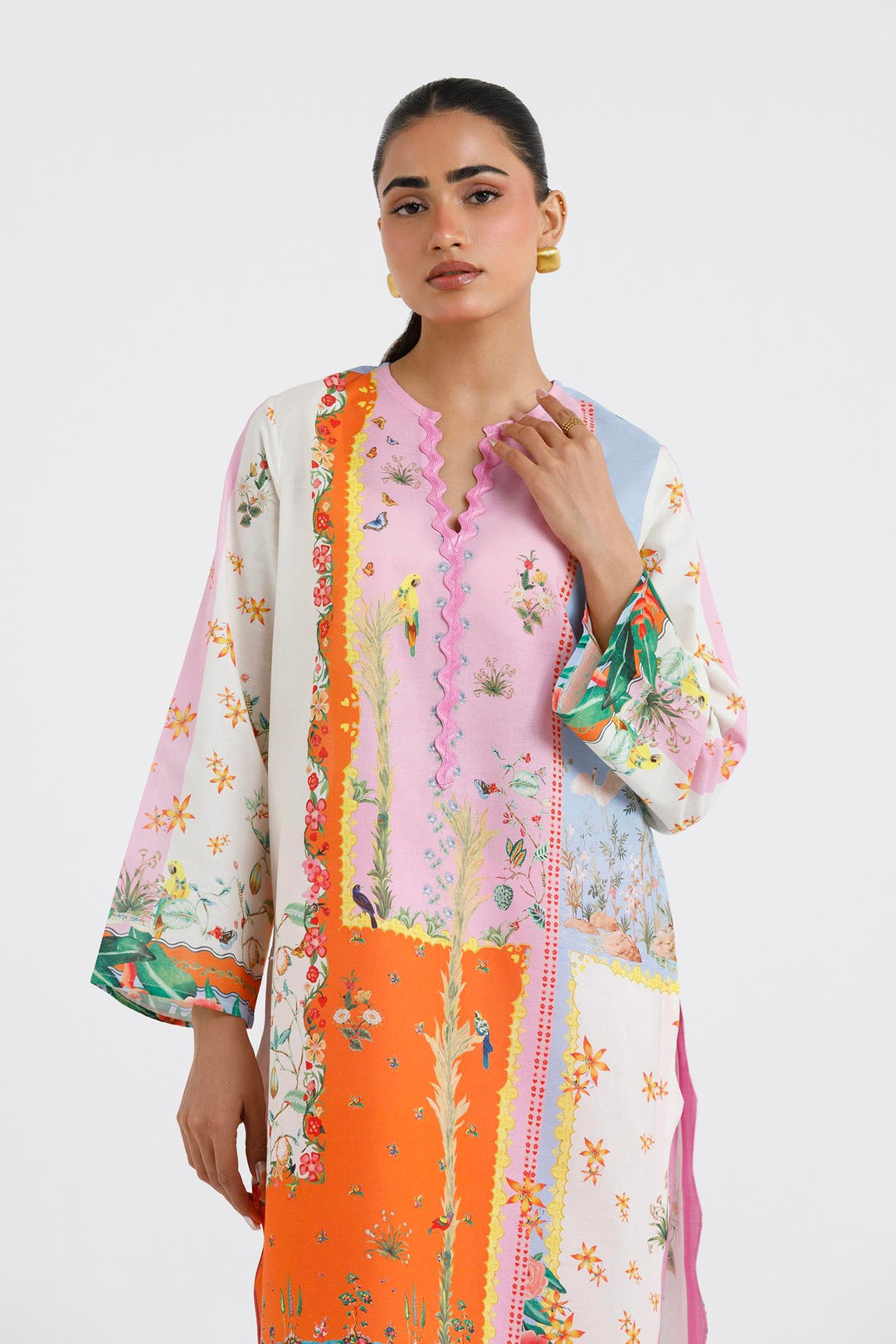 Sana Safinaz - Printed Lawn Suit For Women - 2 Piece
