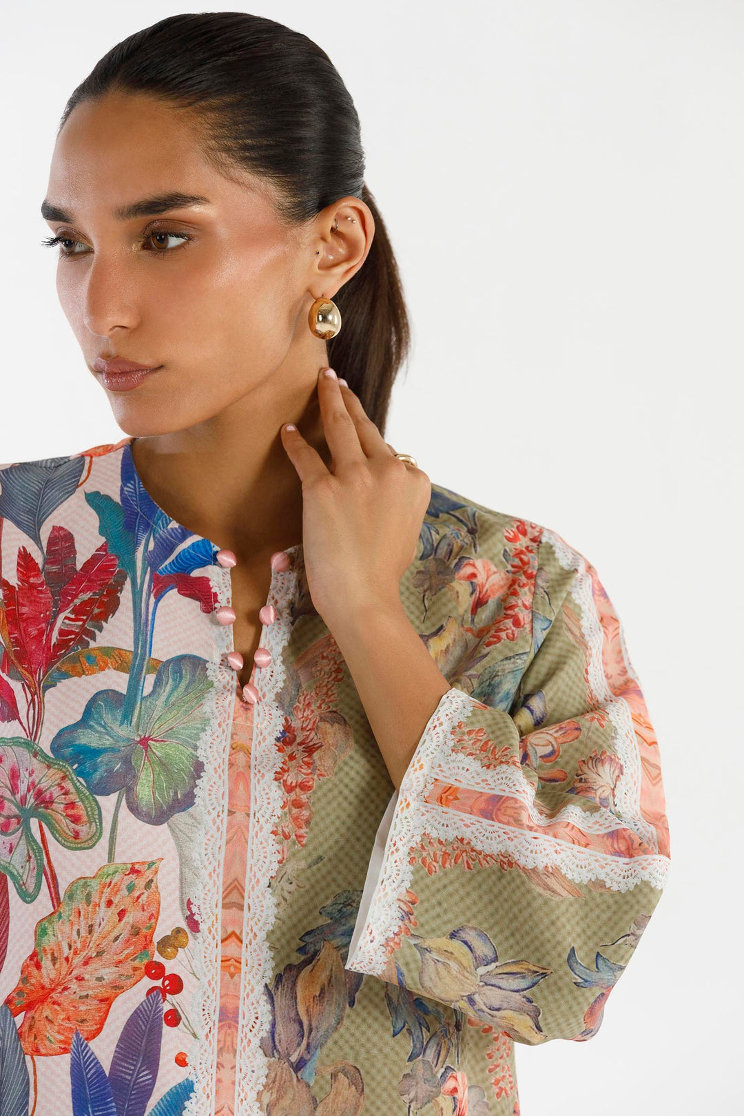 Sana Safinaz - Printed Viscose Suit For Women - 2 Piece