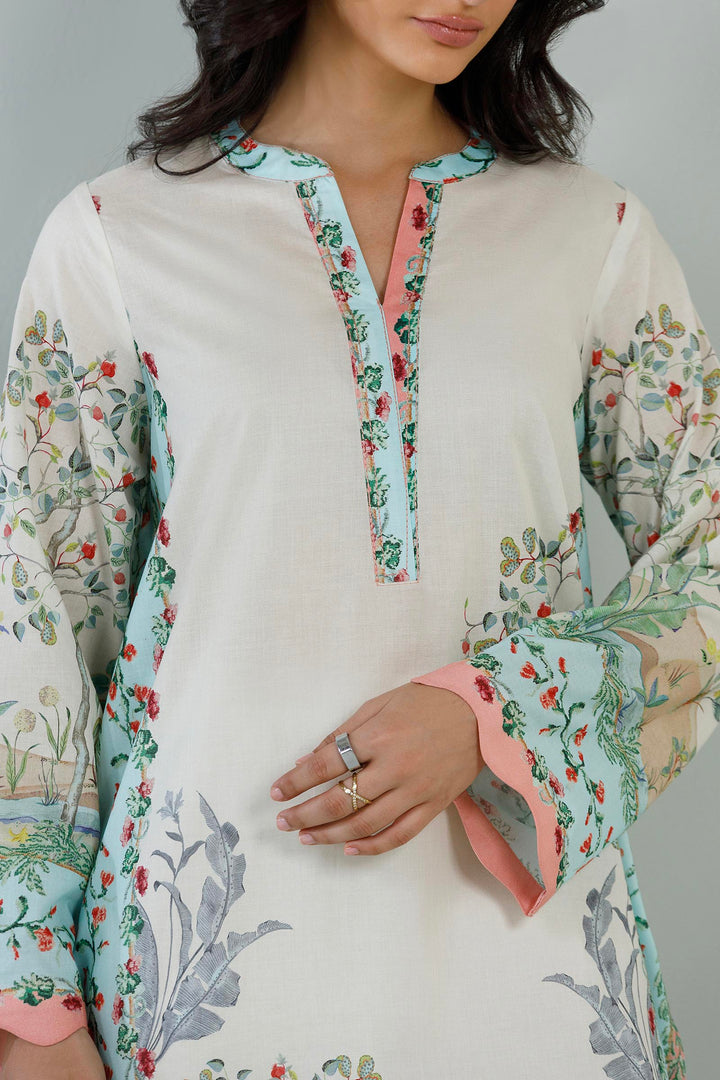 Sana Safinaz - Printed Lawn Suit For Women - 2 Piece