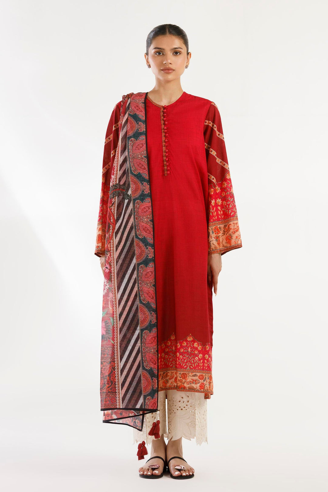 Sana Safinaz - Printed Lawn Suit For Women - 2 Piece