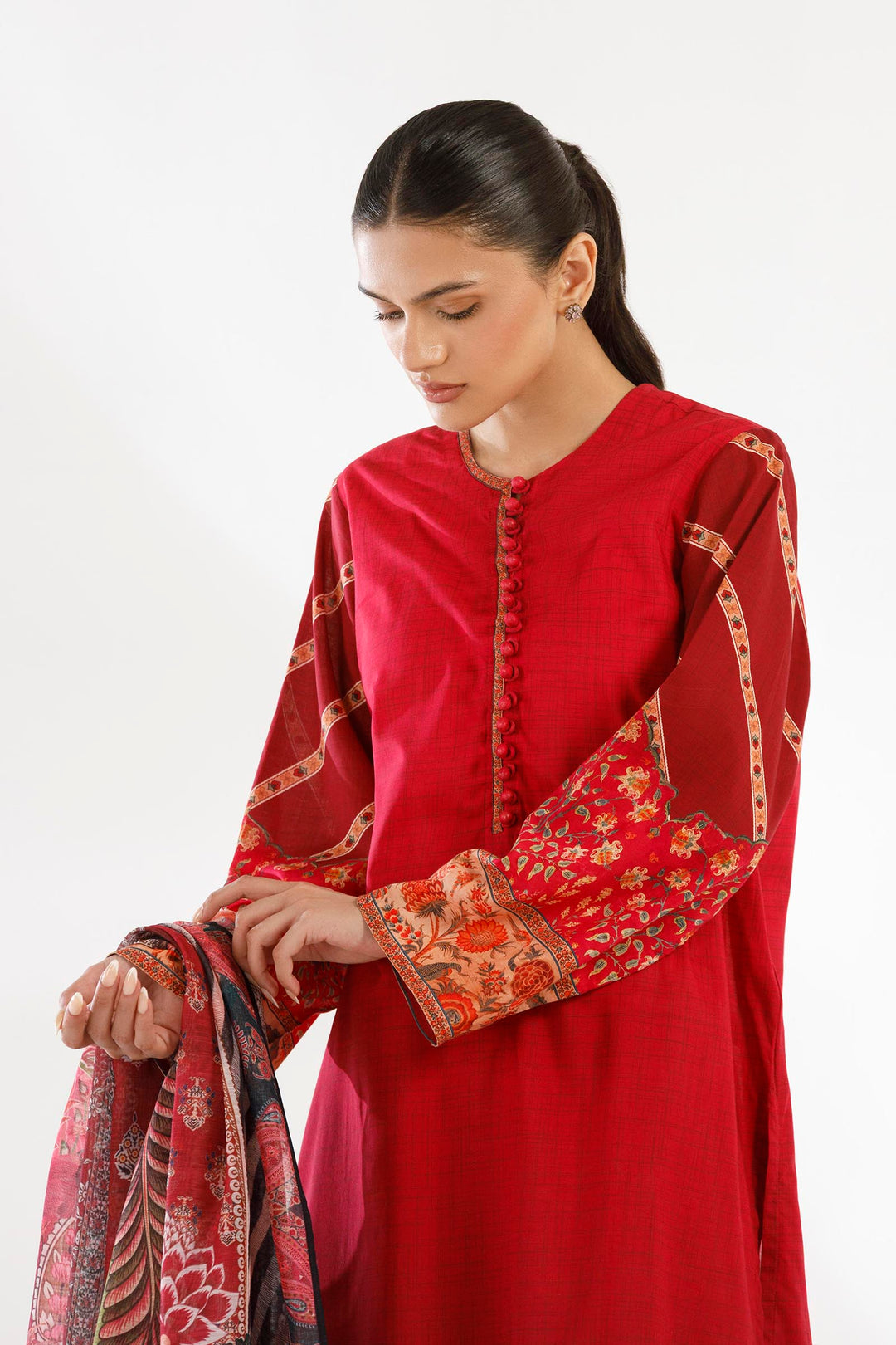 Sana Safinaz - Printed Lawn Suit For Women - 2 Piece