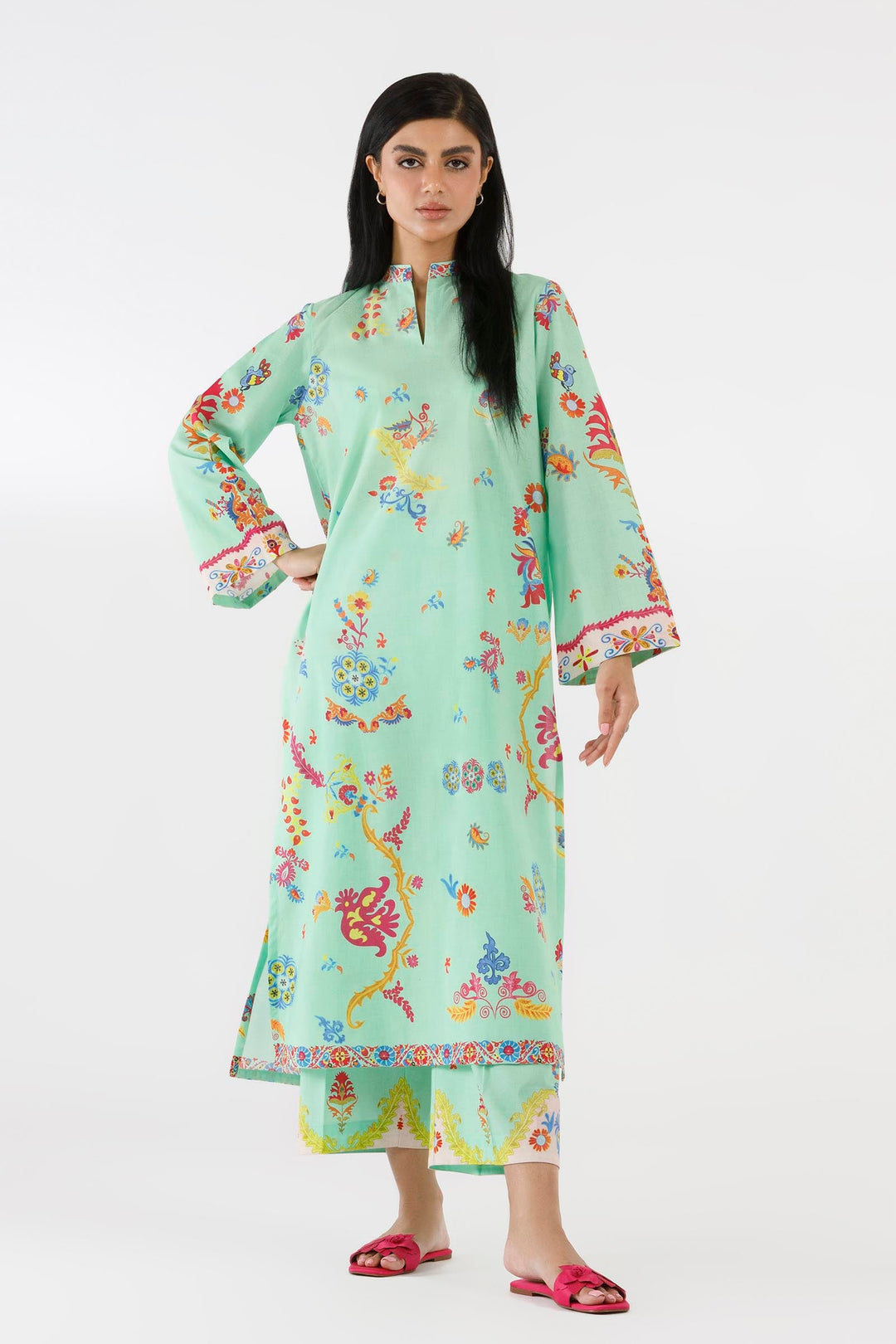 Sana Safinaz - Printed Lawn Suit For Women - 2 Piece