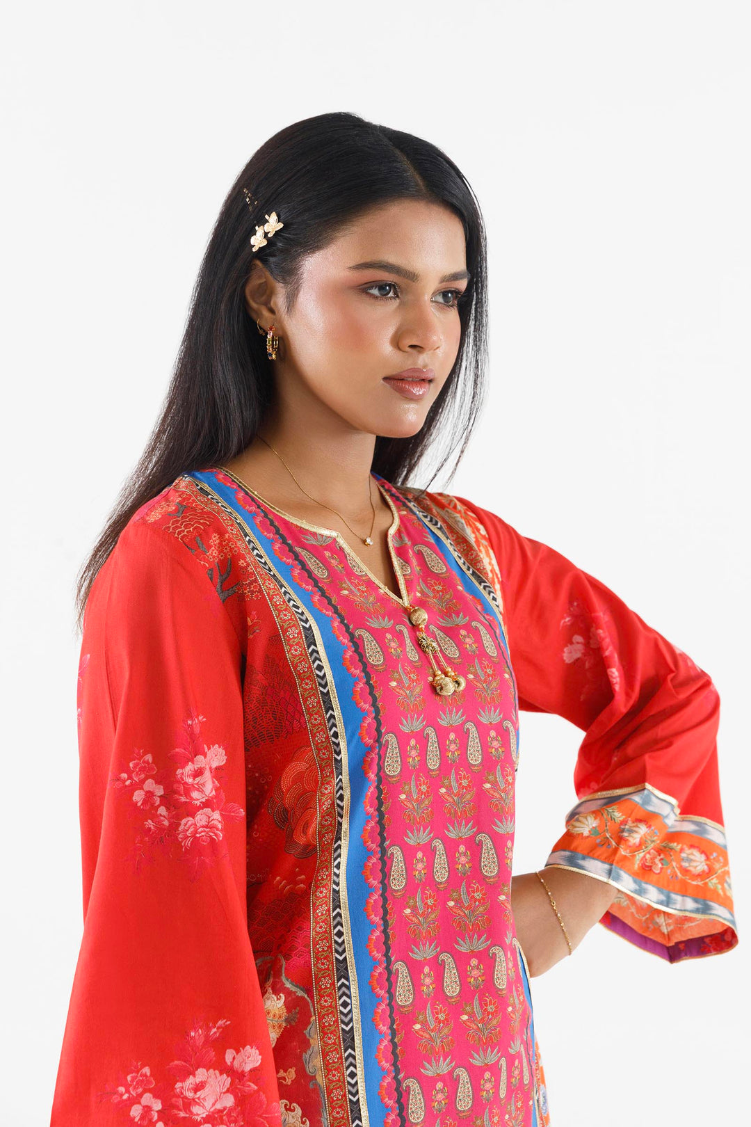 Sana Safinaz Stitched Printed Lawn Suit Multi 2 Piece