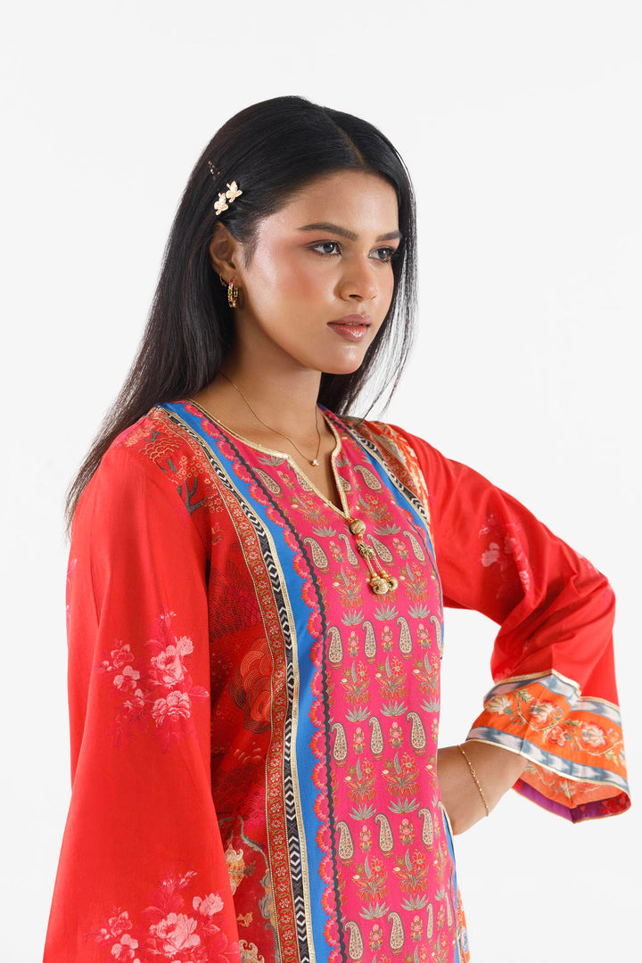 Sana Safinaz Stitched Printed Lawn Suit Multi 2 Piece