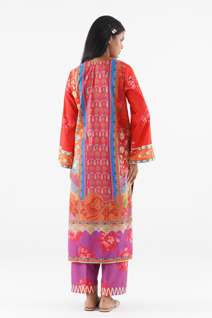 Sana Safinaz Stitched Printed Lawn Suit Multi 2 Piece