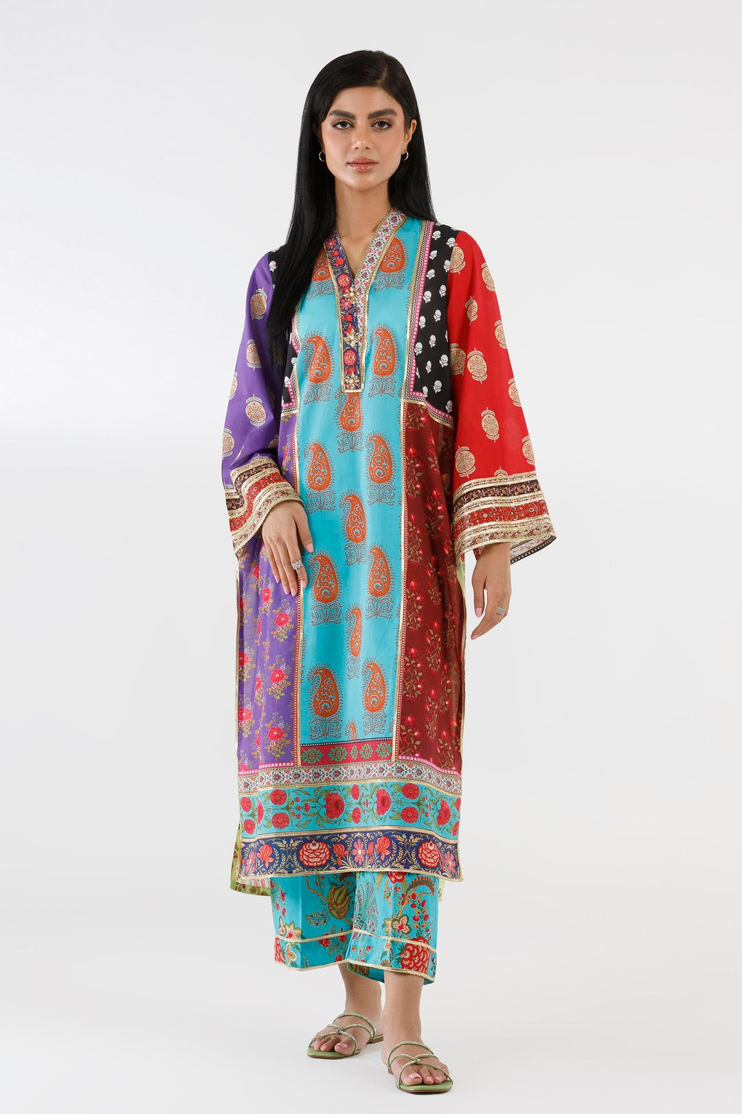 Sana Safinaz - Embroidered Lawn Suit For Women - 2 Piece