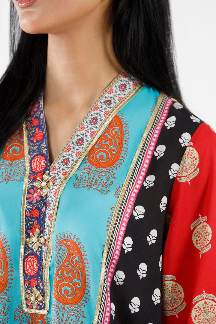 Sana Safinaz - Embroidered Lawn Suit For Women - 2 Piece