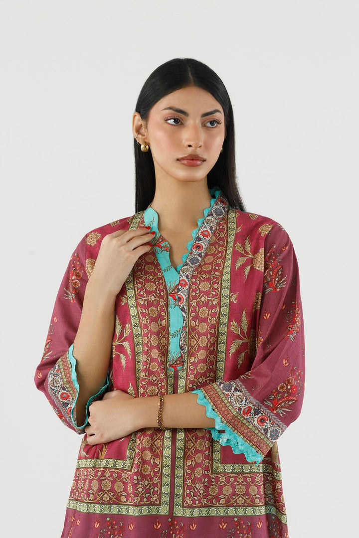 Sana Safinaz Stitched Printed Lawn Suit Multi 2 Piece