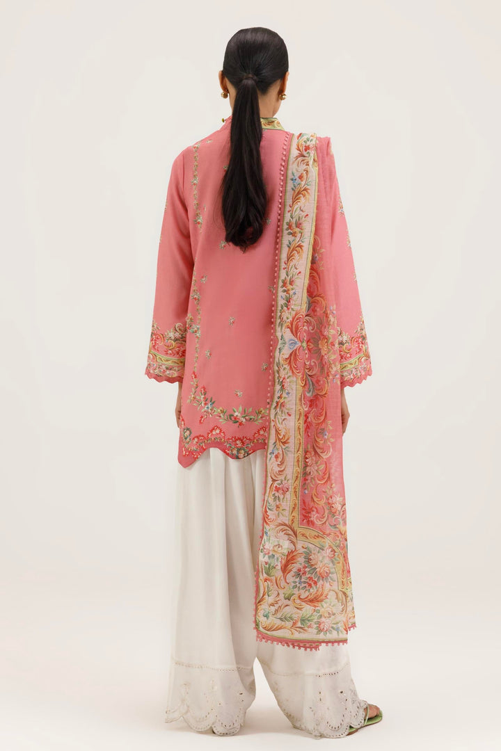 Sana Safinaz - Printed Dobby Suit For Women - 2 Piece