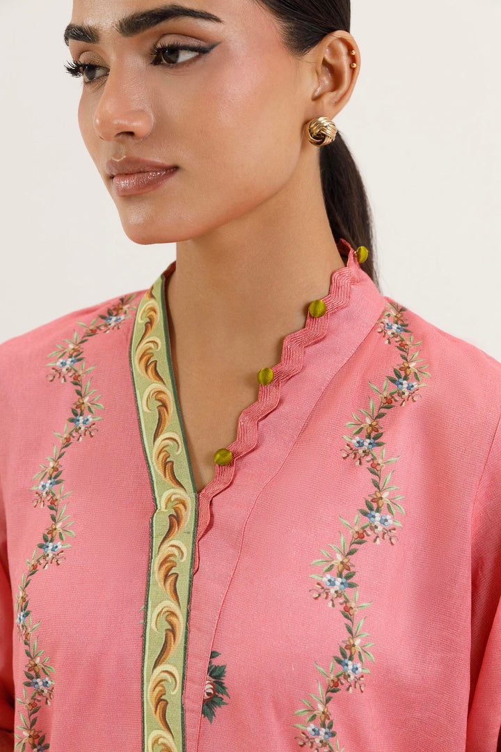 Sana Safinaz - Printed Dobby Suit For Women - 2 Piece
