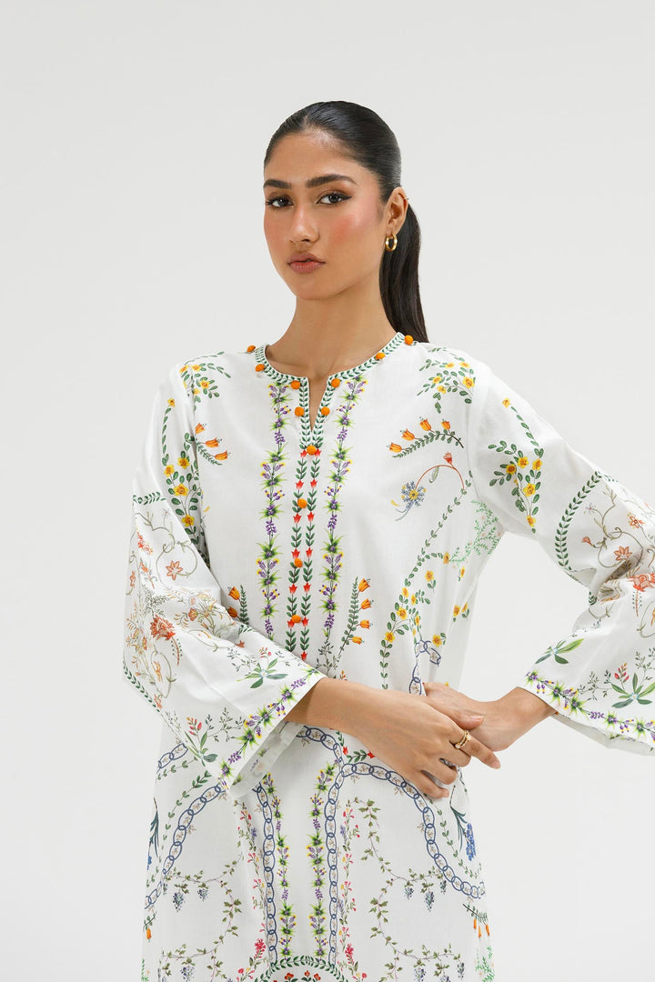 Sana Safinaz - Printed Lawn Suit For Women - 2 Piece