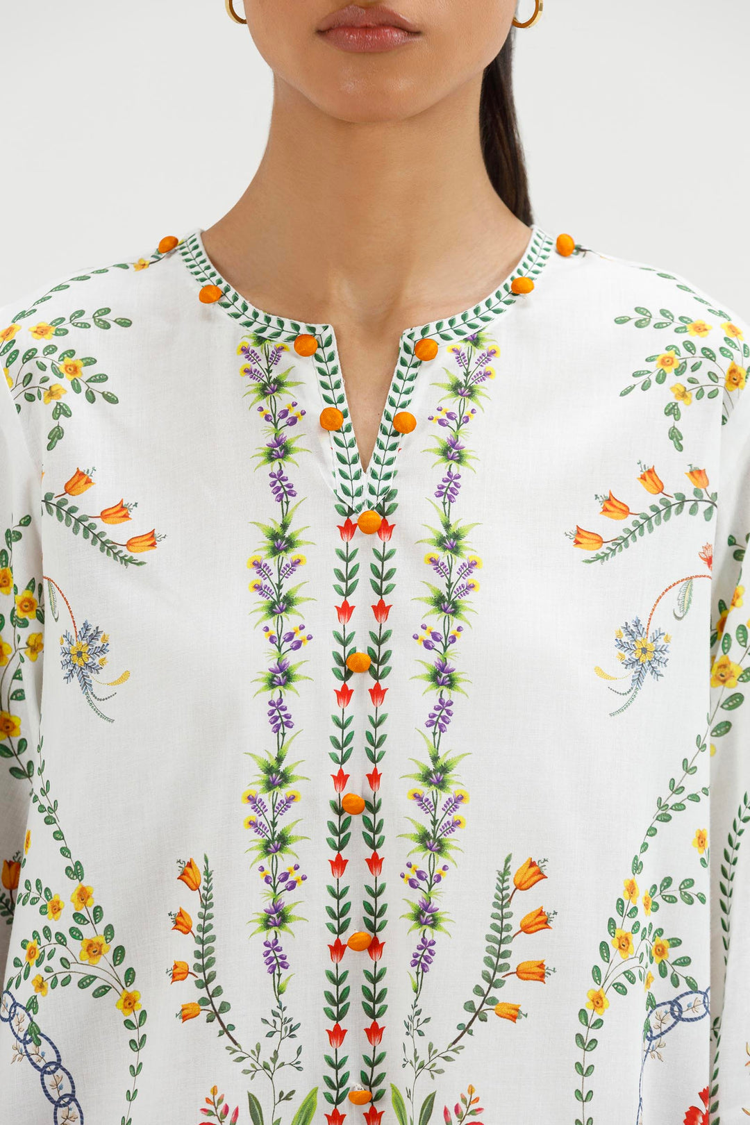 Sana Safinaz - Printed Lawn Suit For Women - 2 Piece