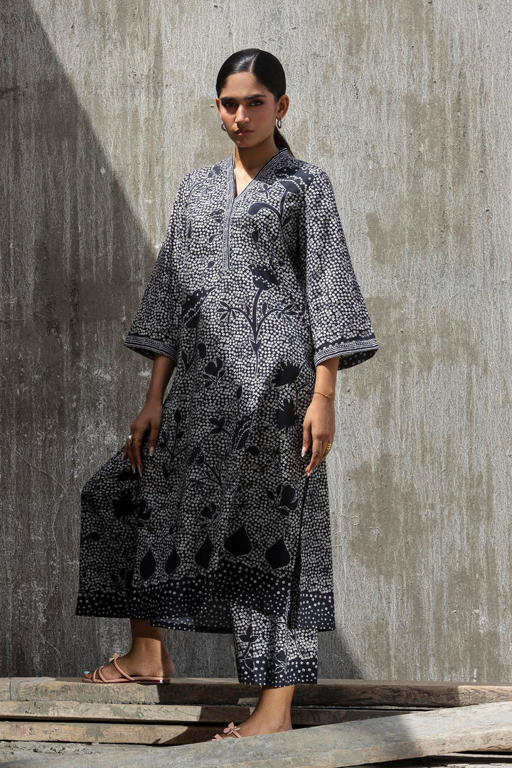 Sana Safinaz - Printed Lawn Suit For Women - 2 Piece