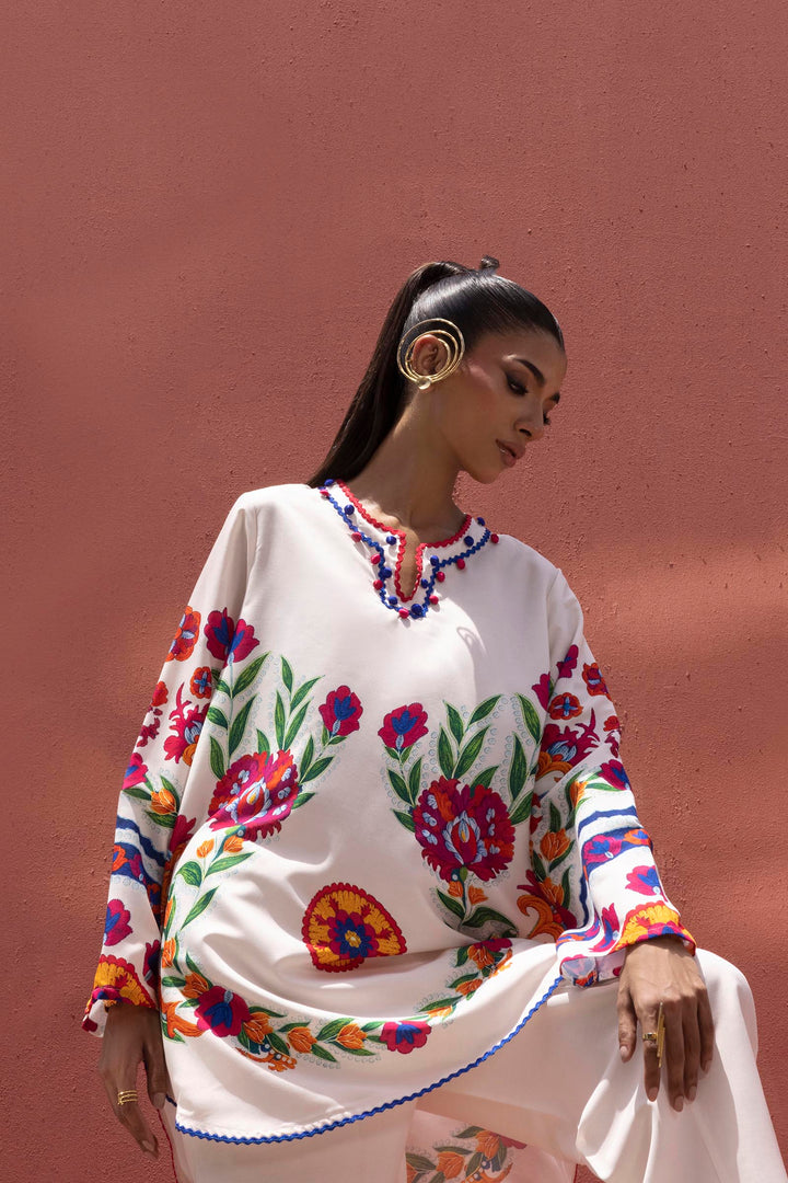 Sana Safinaz - Printed Viscose Suit For Women - 2 Piece