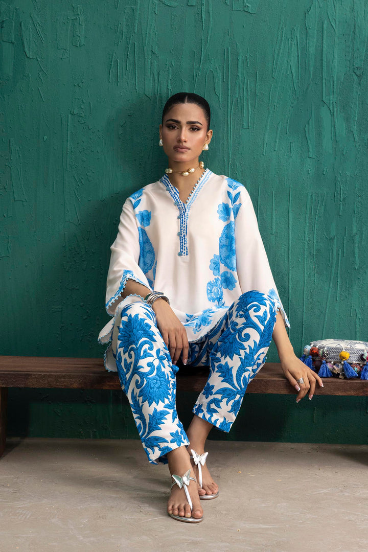 Sana Safinaz - Printed Viscose Suit For Women - 2 Piece