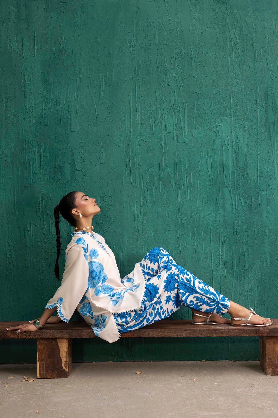 Sana Safinaz - Printed Viscose Suit For Women - 2 Piece